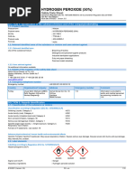 Hydrogen Peroxide 3% Safety Data Sheet | PDF | Toxicity | Hydrogen Peroxide