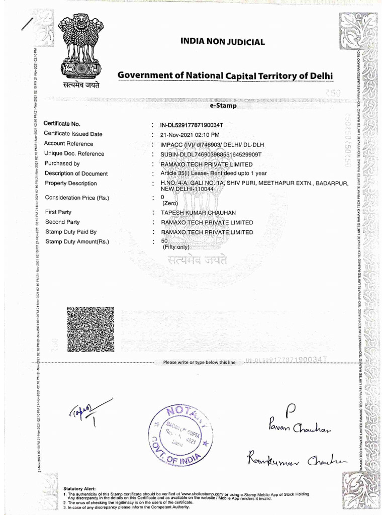 RAMAXO GST Rent Agreement | PDF