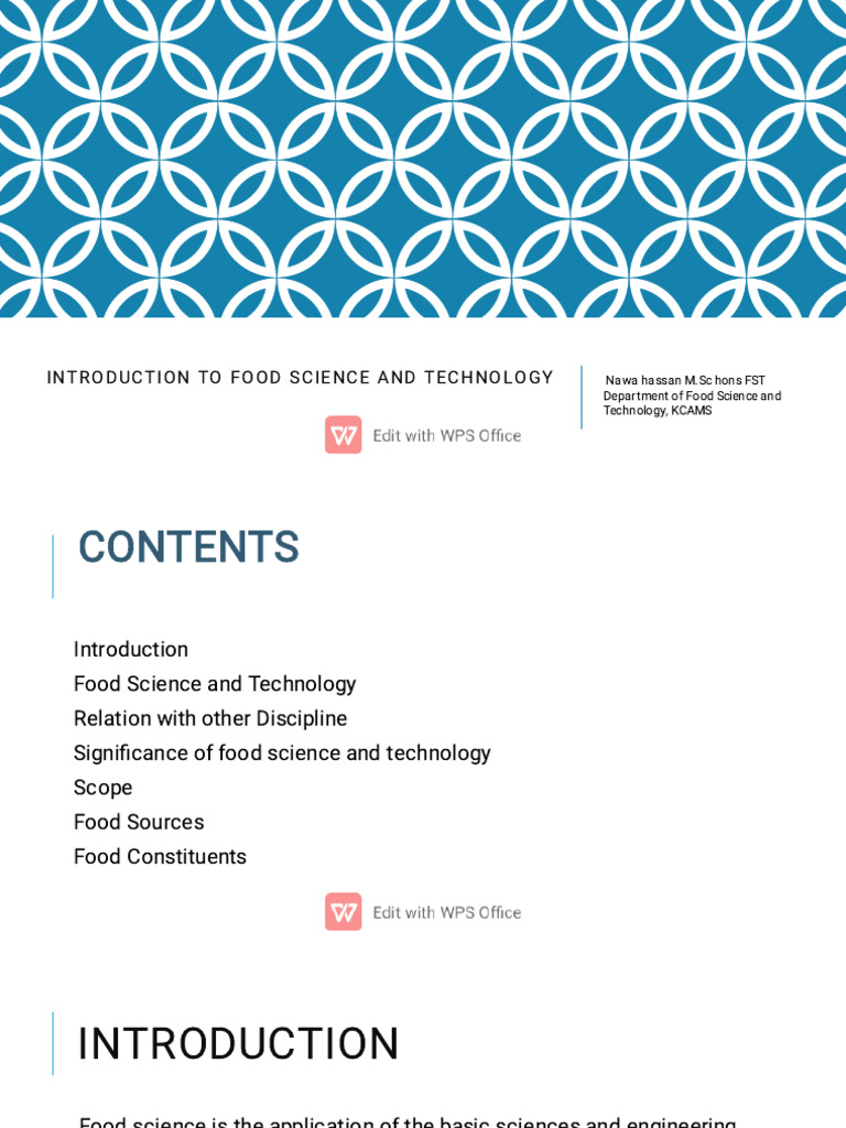 Introduction to Food Science Basics | PDF | Food Science | Foods