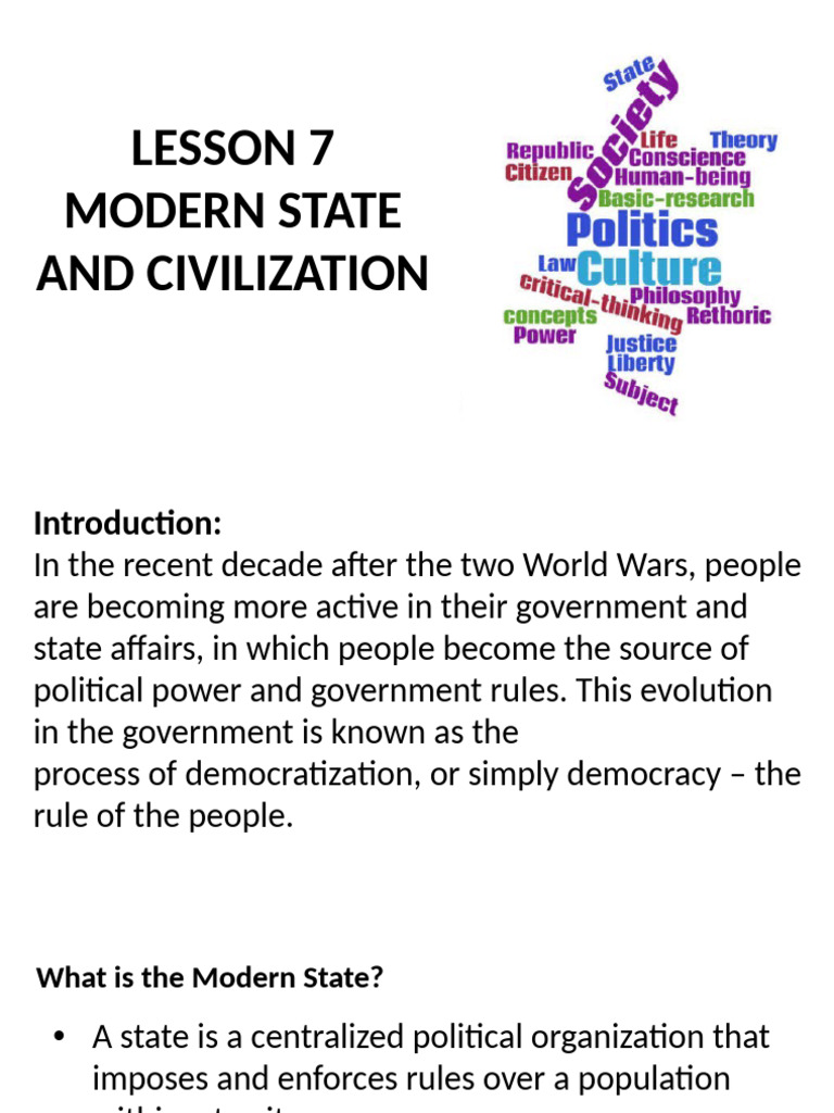 Understanding Modern State and Government | PDF | Democracy | Political ...