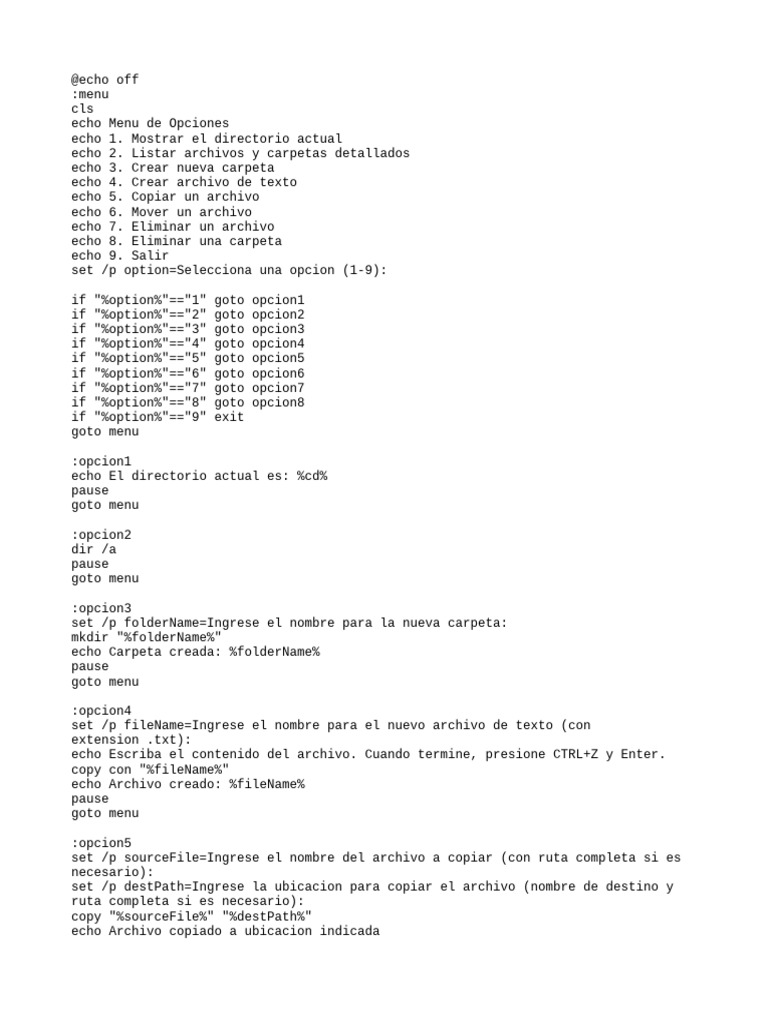  echo off 1 pdf