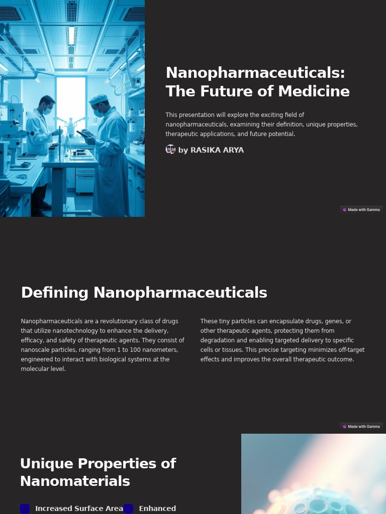 Nanopharmaceuticals The Future of Medicine | PDF | Medical Treatments ...