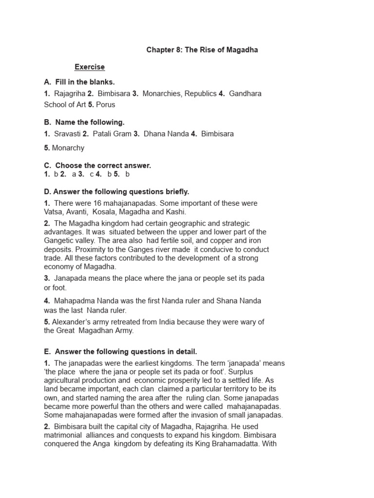 History Notes Ch.8 To Ch.11 | PDF | Ashoka
