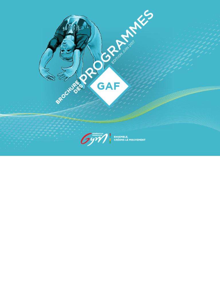 Code FFGym GAF 2017-2018: Programmes et Règlements | PDF | Gymnastique