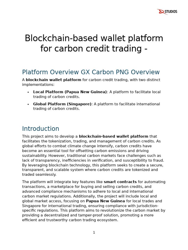 Blockchain Wallet for Carbon Trading | PDF | Cryptocurrency | Bitcoin