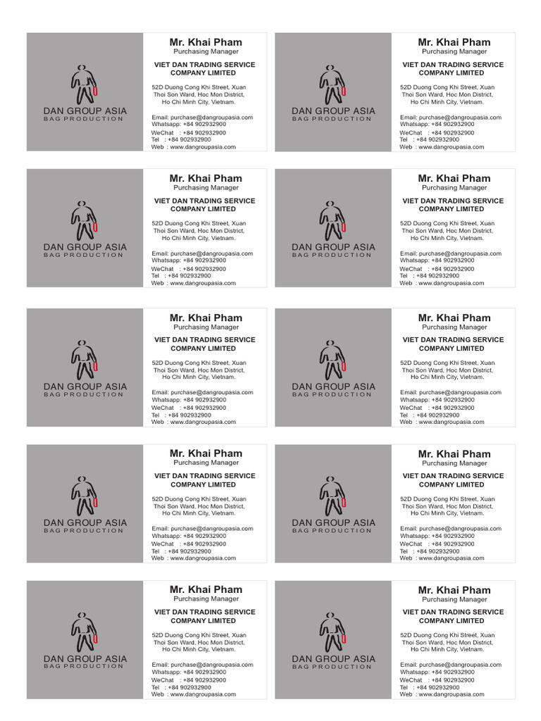 Name card khai pham 5x9cm pdf vietnam vietnamese nationalism