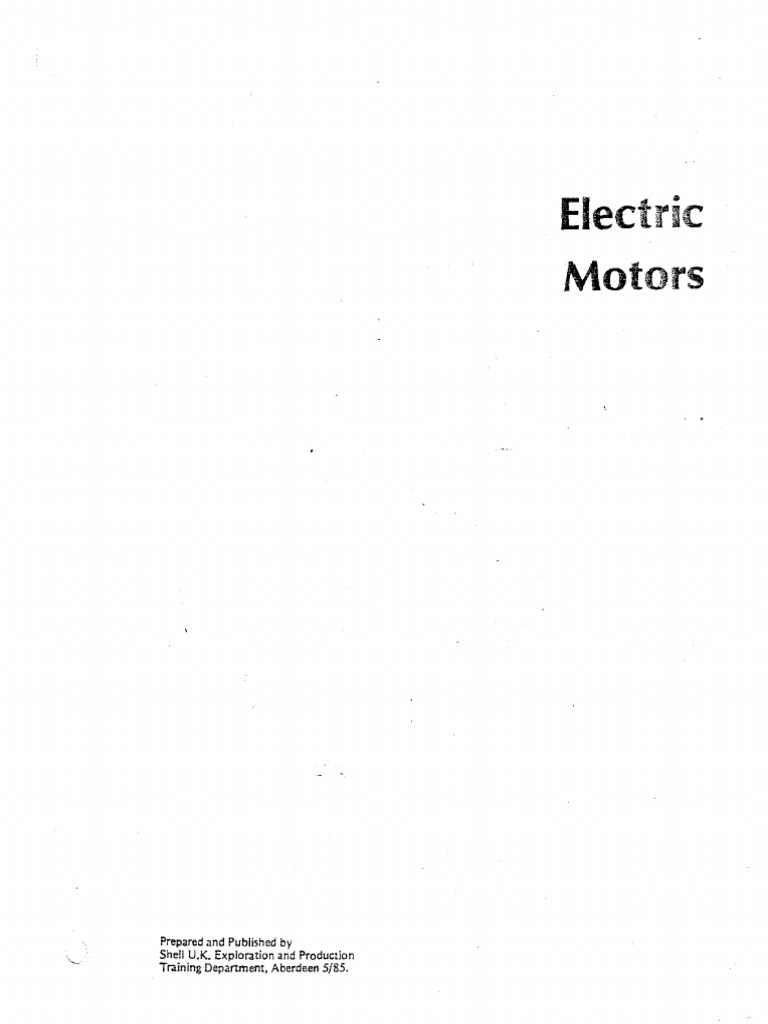 Overview of Electric Motors | PDF | Electric Motor | Machines