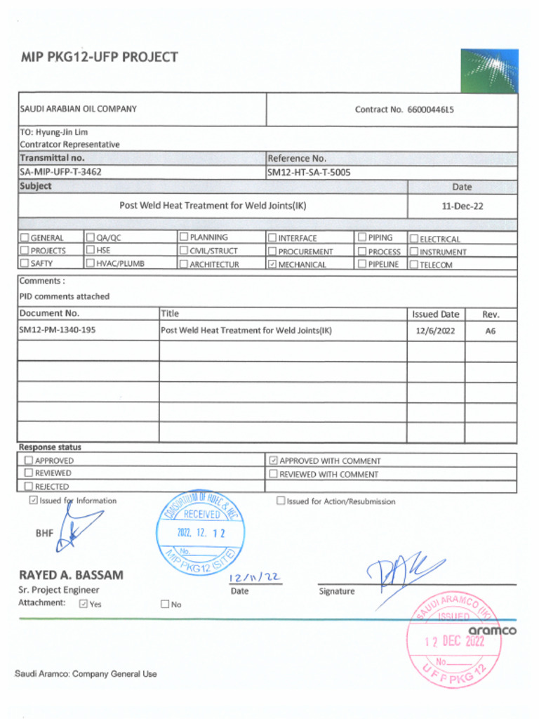 PWHT Procedure for NDT Corrosion Control | PDF | Thermocouple | Pipe ...