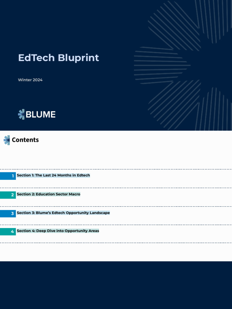 EdTech Bluprint 2024 - Blume | PDF | Educational Technology | Learning