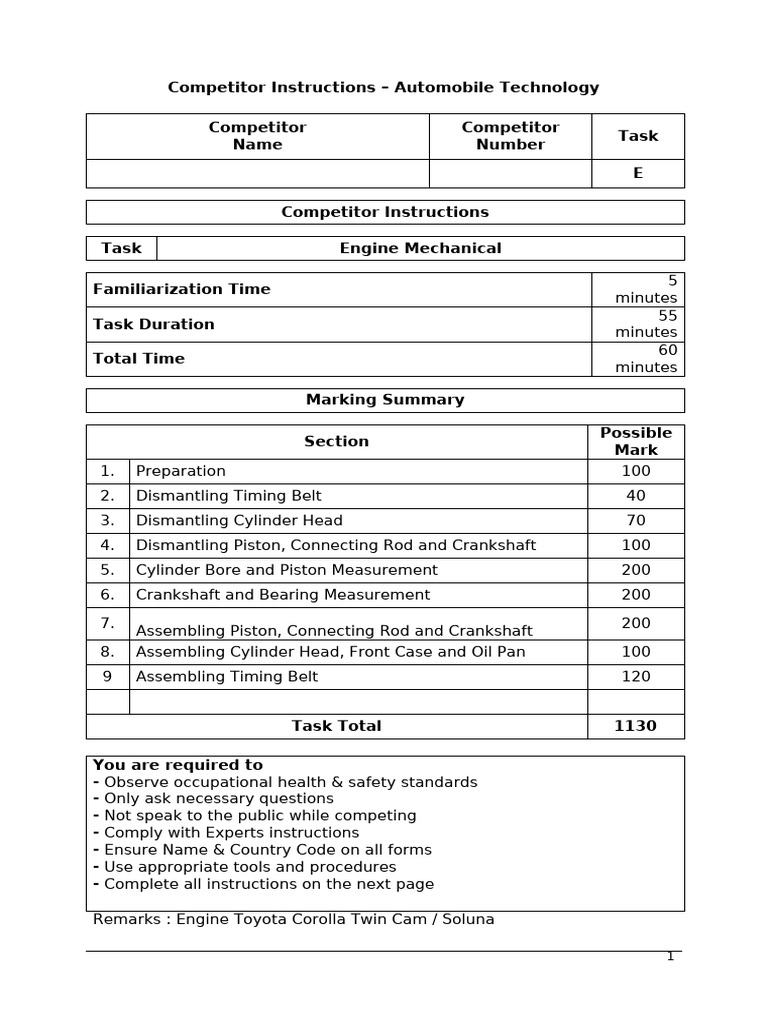Task - E Engine, LOS-2013 JATIM Automotive (Kompt) | PDF | Piston ...