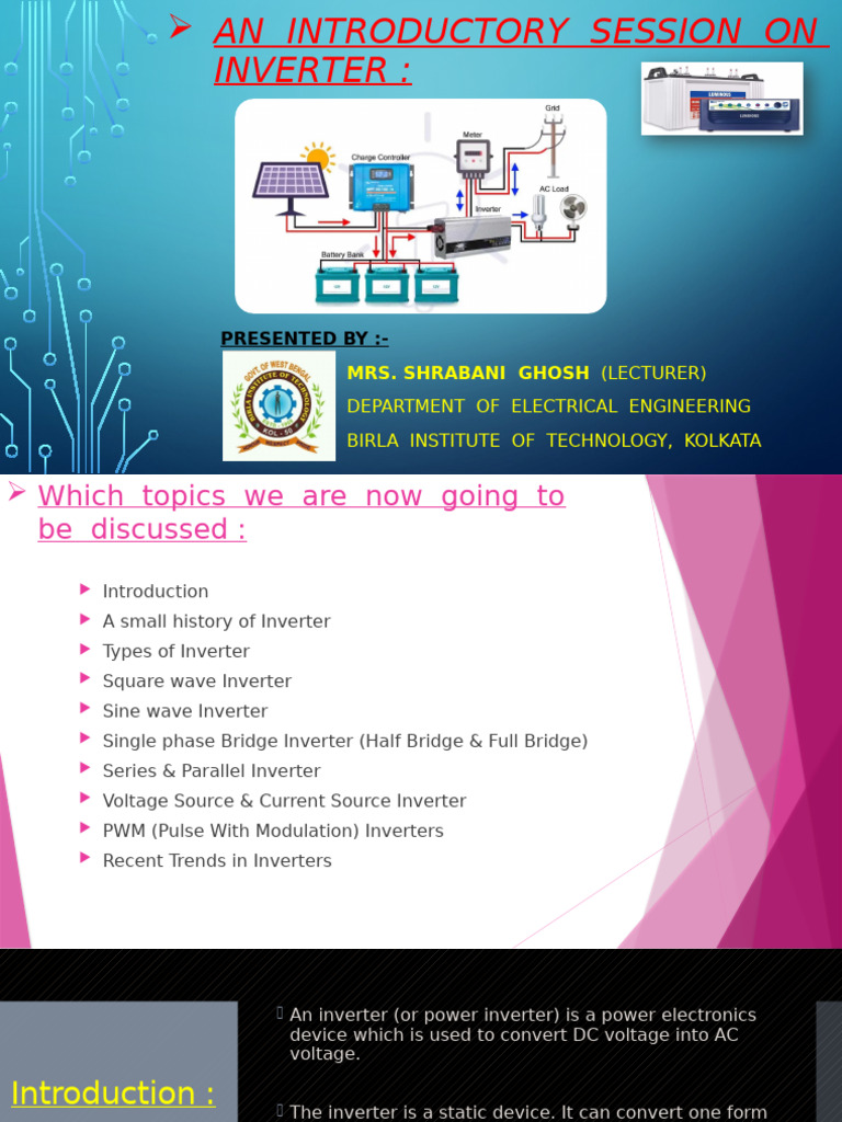 Inverter Basics for Engineering Students | PDF | Power Inverter | Power ...