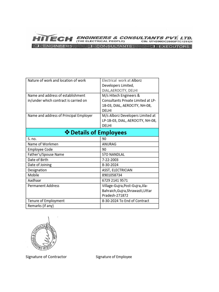 Employment Card Aug-2024 | PDF | Apprenticeship