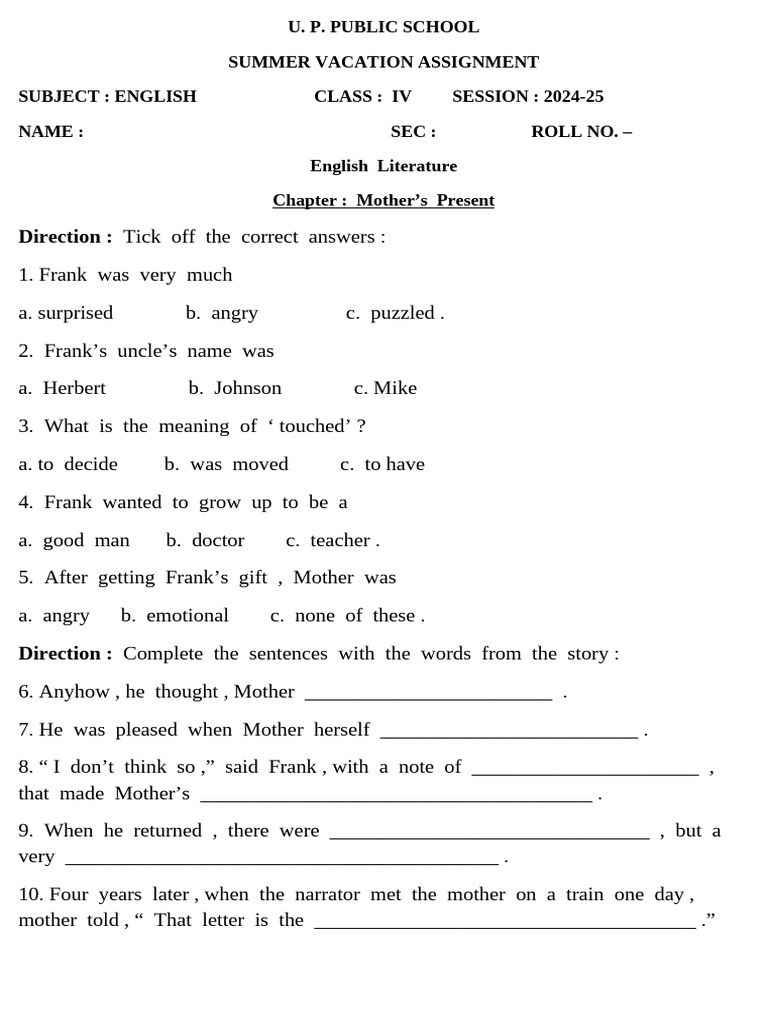 English pdf question syntax