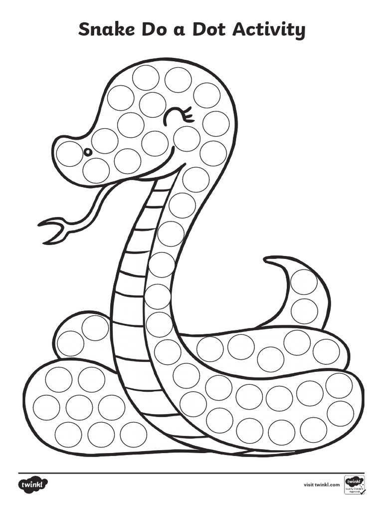 Snake Do a Dot Activity | PDF