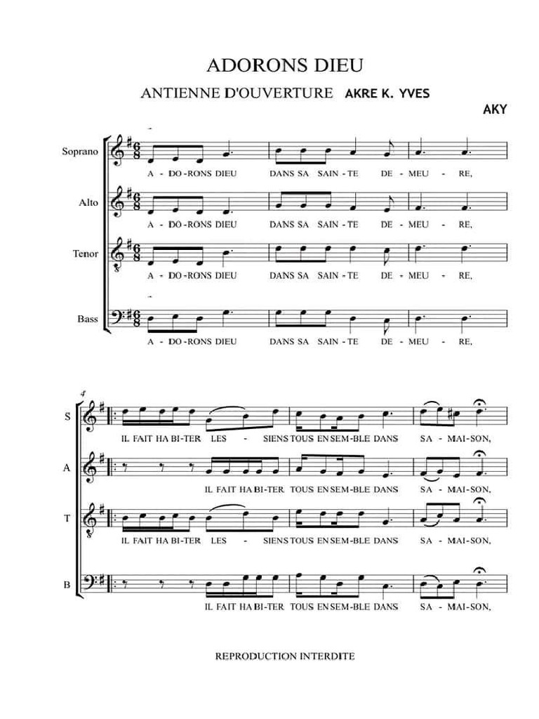 Adorons Dieu | PDF