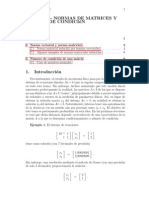 Normas Matriciales y Número de Condición