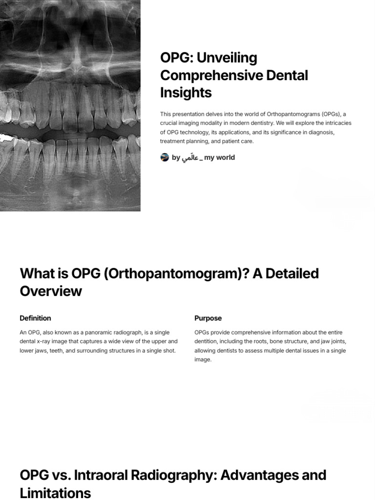 Radiology O.P.G | PDF | Radiography | Radiation Therapy