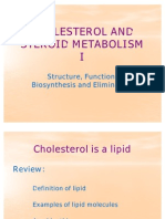 6. Cholesterol and Steroid Metabolism