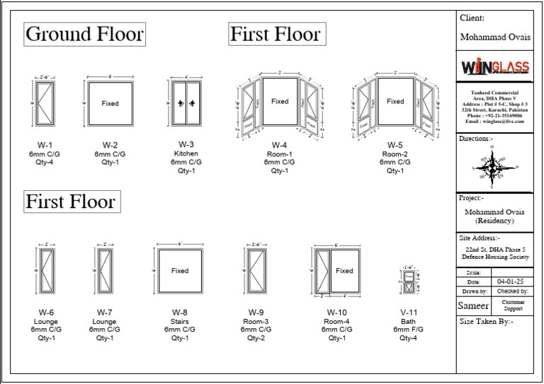 Detailed Window and Door Specifications | PDF