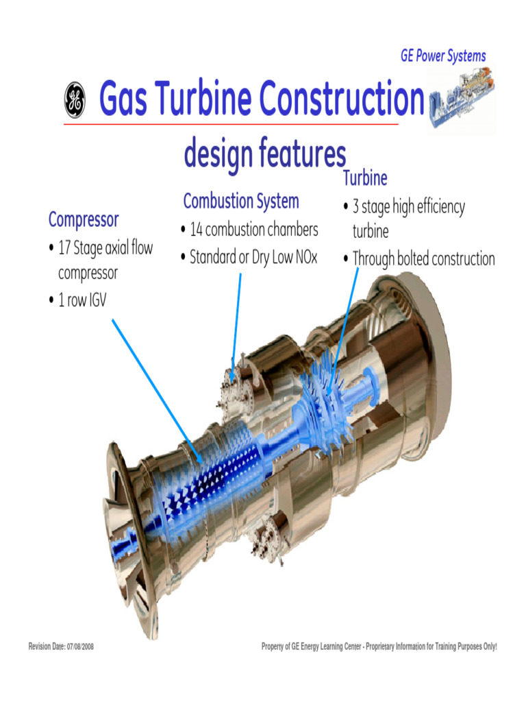 GE Frame 9E Gas Turbine Overview | PDF | Turbine | Gas Turbine