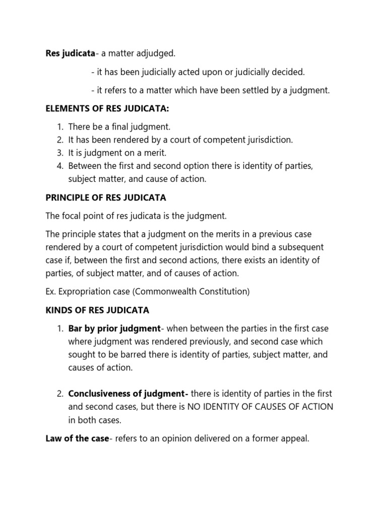 LEGRES MIDTERM COVERAGE (Part 2) | PDF | Judgment (Law) | Res Judicata
