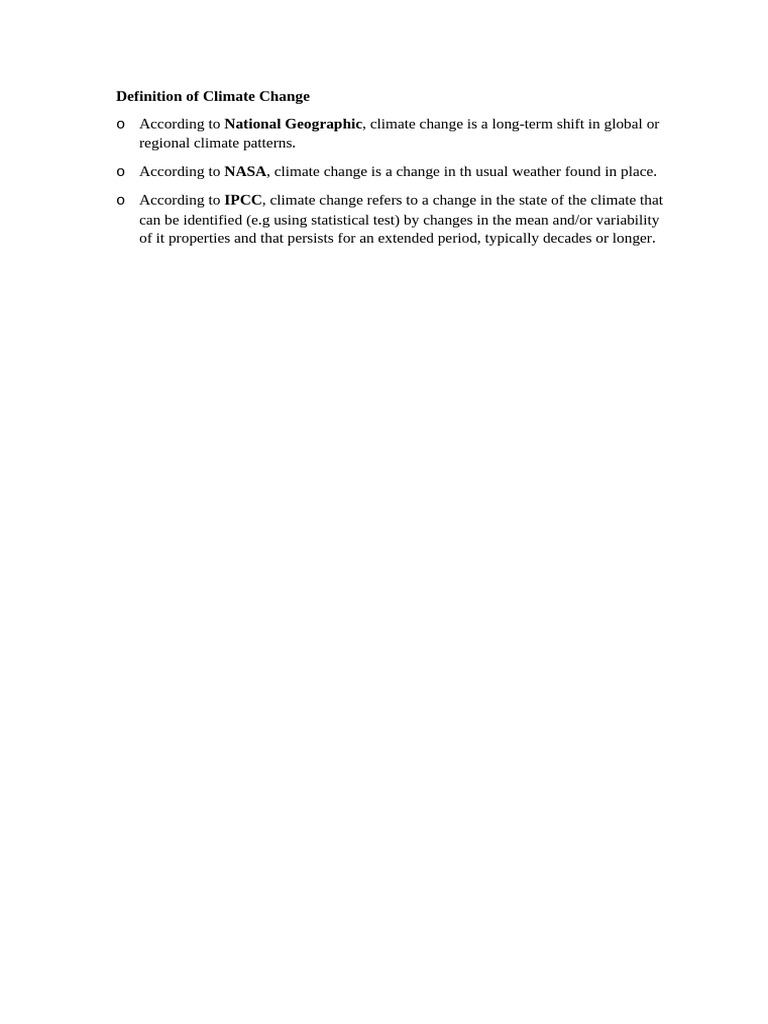 CLIMATE CHANGE DEFINITION MEANING visual data 7