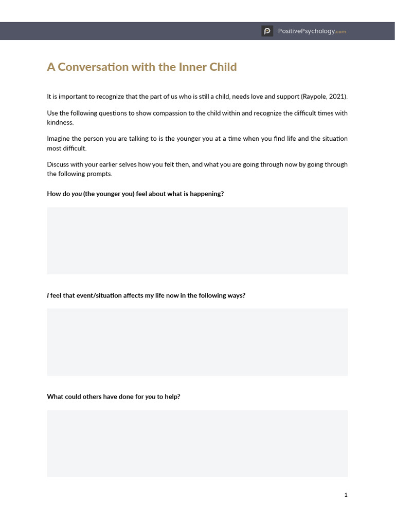 Healing Your Inner Child: A Guide | PDF
