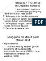 Tanda Kerusakan Thalamus