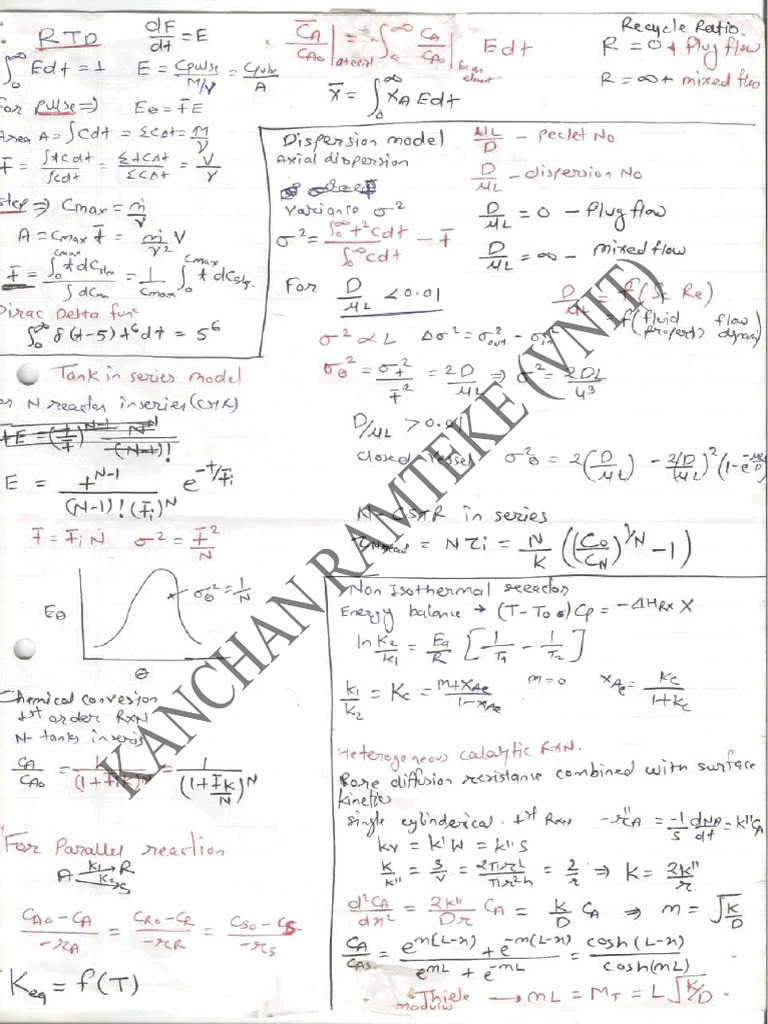 Formulas Ce Chemical Engineering Formula Sheet Pdf