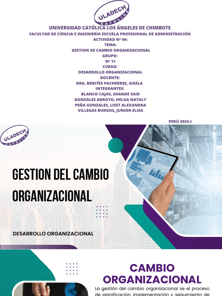 Gestión del Cambio Organizacional | PDF | Business | Planificación