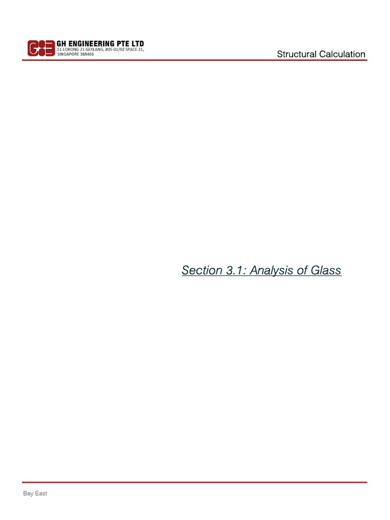 Glass Structural Analysis Report | PDF