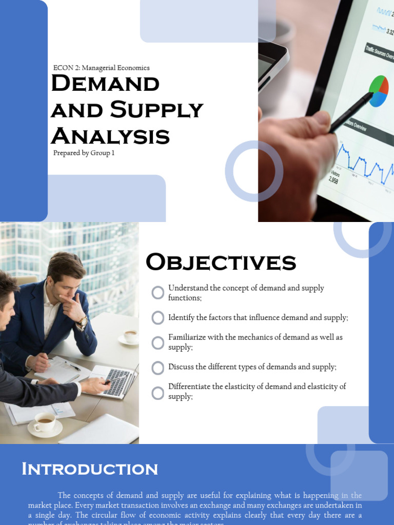 Demand and Supply Analysis Overview | PDF | Elasticity (Economics) | Demand