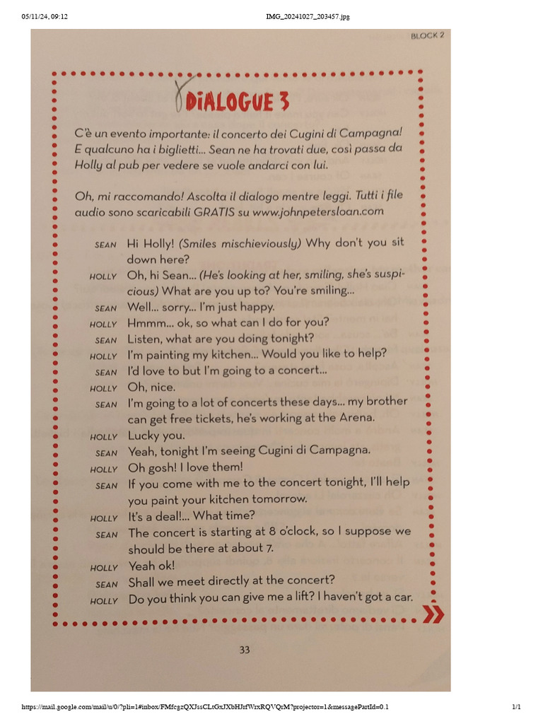 Dialogue Pag.1 | PDF