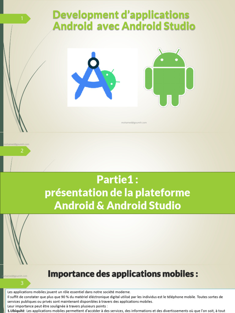 Développement d'applications Android | PDF | Environnement de ...