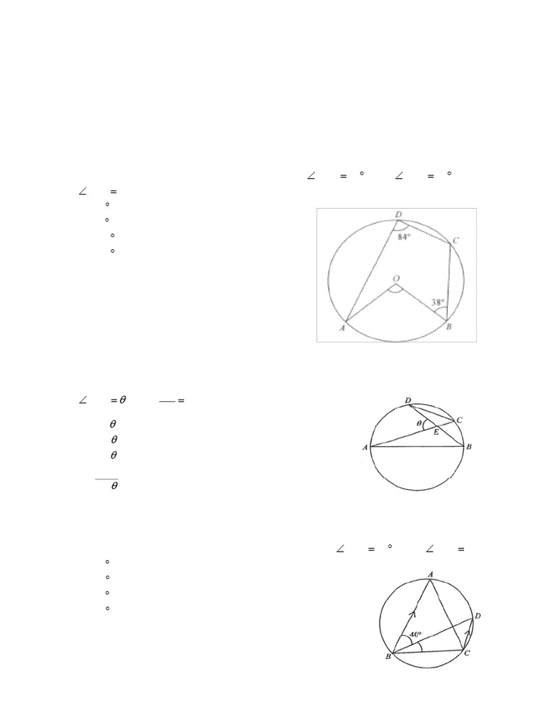 S5 Math Homework: Circle Properties | PDF | Circle | Perpendicular