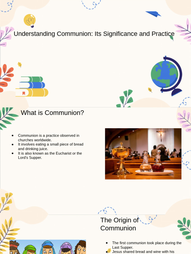 Significance of First Communion | PDF | Eucharist | Jesus