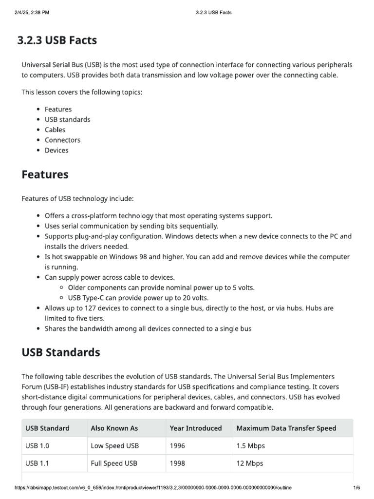 3.2.3 USB Facts | PDF