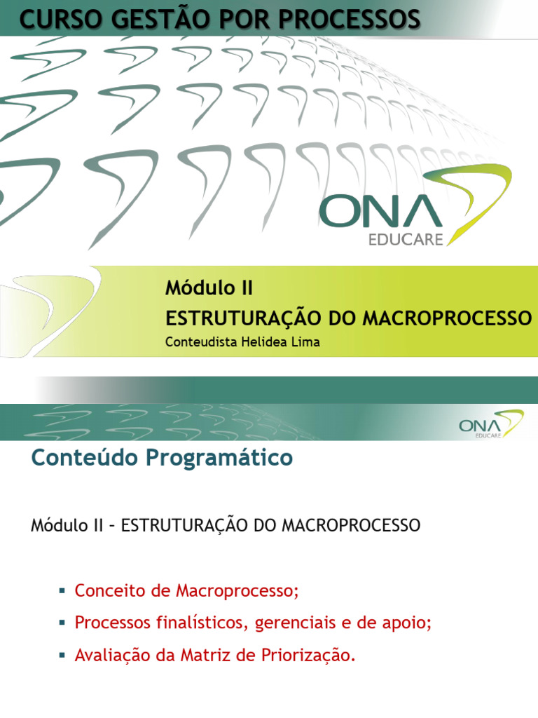Estruturação do Macroprocesso em Saúde | PDF | Cadeia de valor | Teoria ...