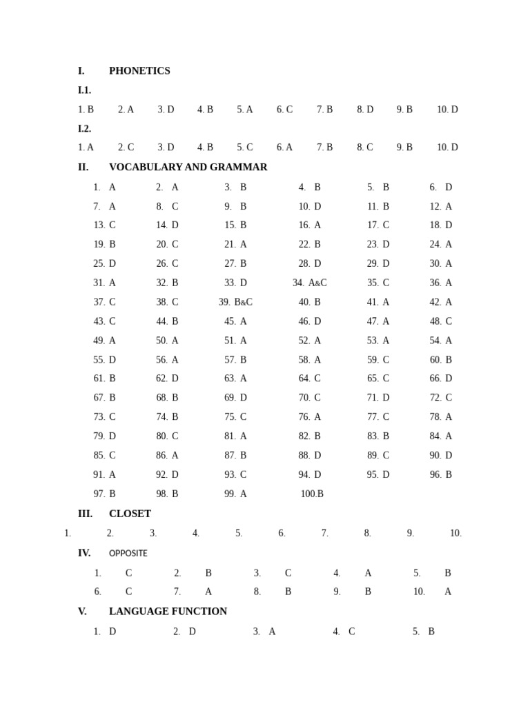 Phonetics and Grammar Practice Test | PDF | Energy Development ...