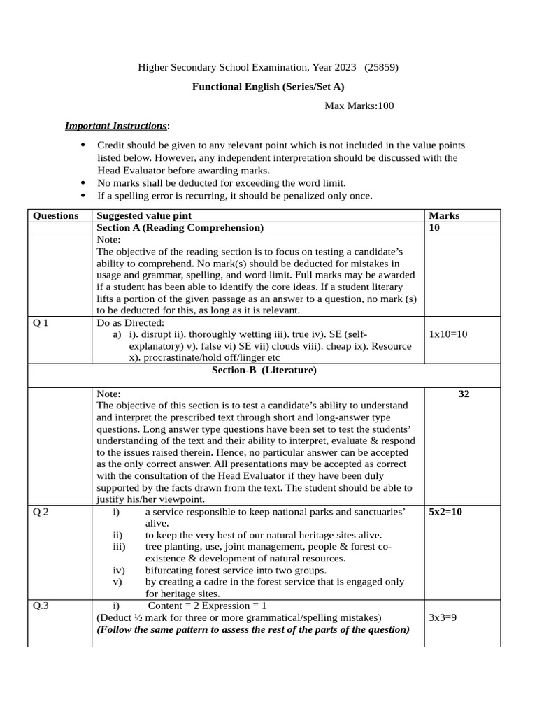 Value Point 2023 25859 | PDF | Reading Comprehension | Grammar