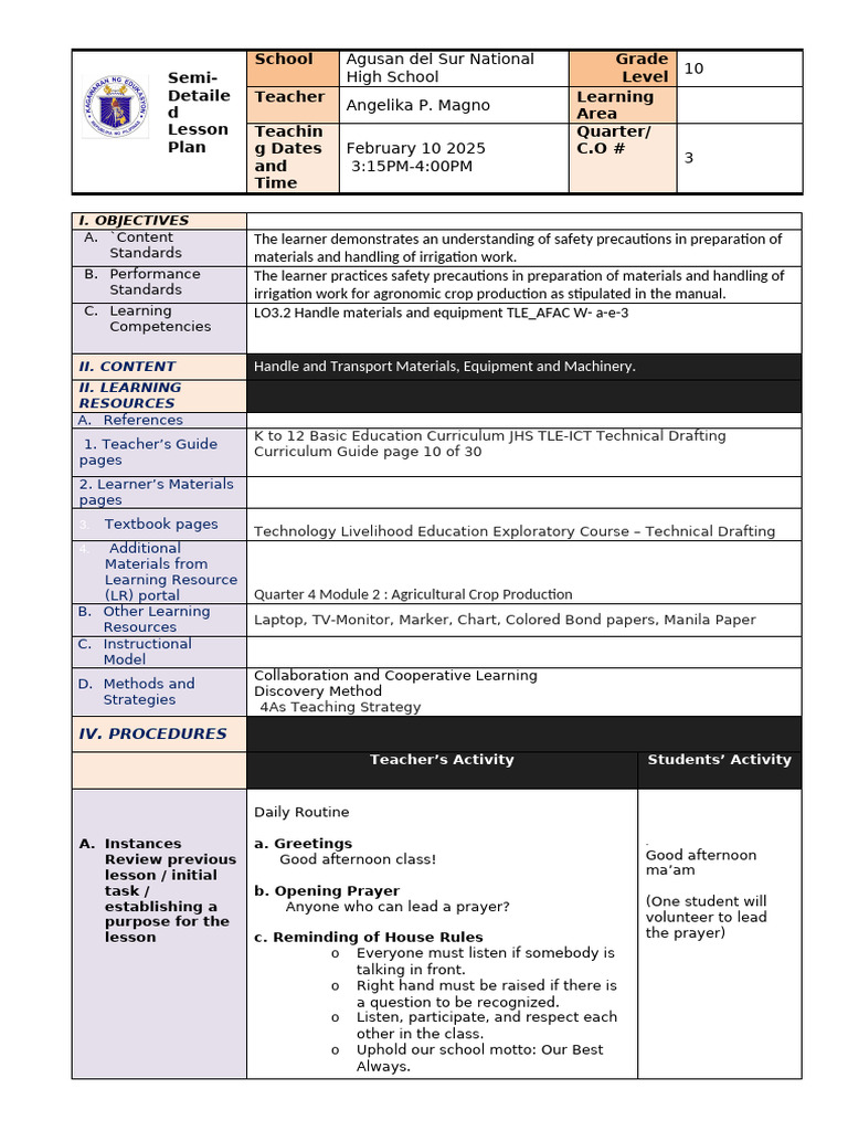 Semi Detailed (1) | PDF | Pallet | Learning