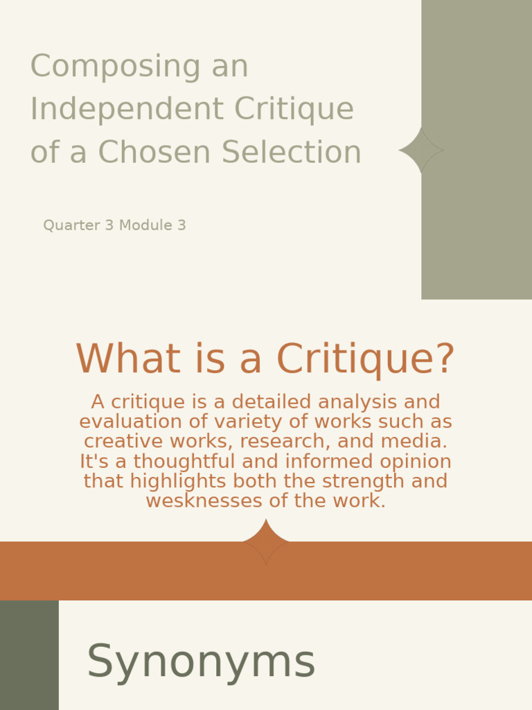 How to Write an Effective Critique | PDF | Cognition