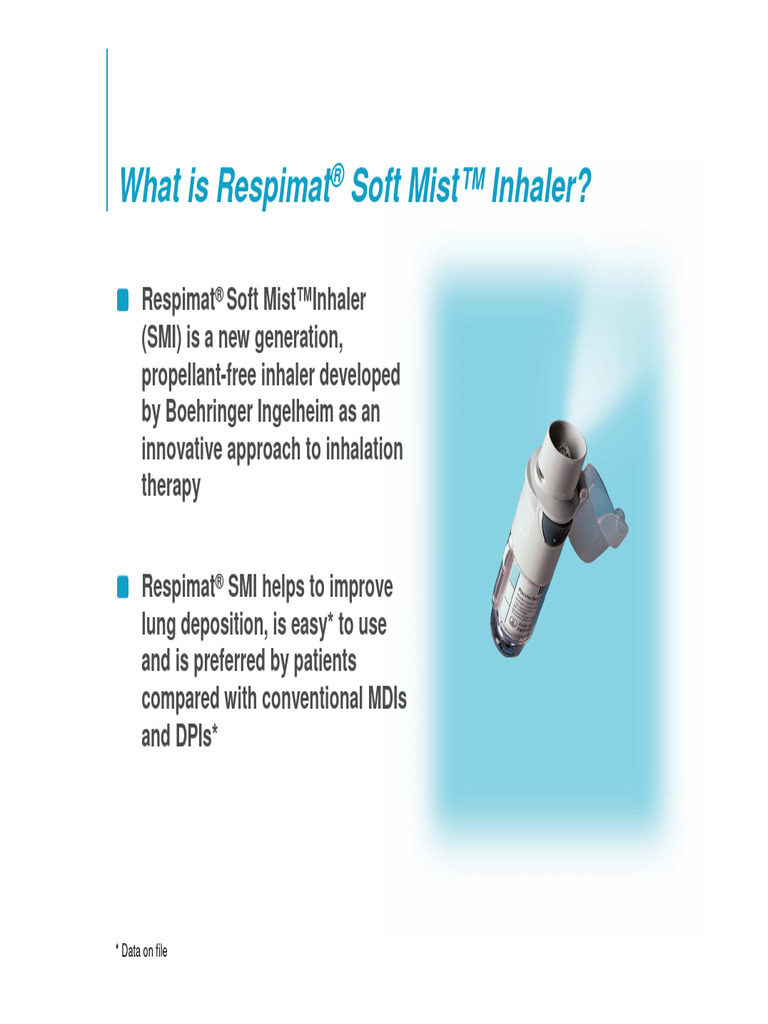 Respimat Presentation Slides2 | PDF | Aerosol