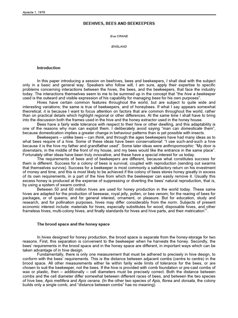 Beehives and Beekeeping Essentials | PDF | Beehive | Beekeeping