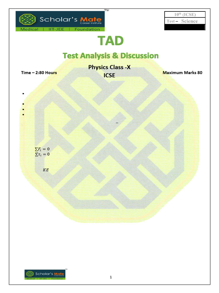 Class 10 Physics Test Paper | PDF | Electromagnetic Radiation | Atoms