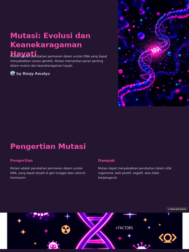 Mutasi: Peran dalam Evolusi …