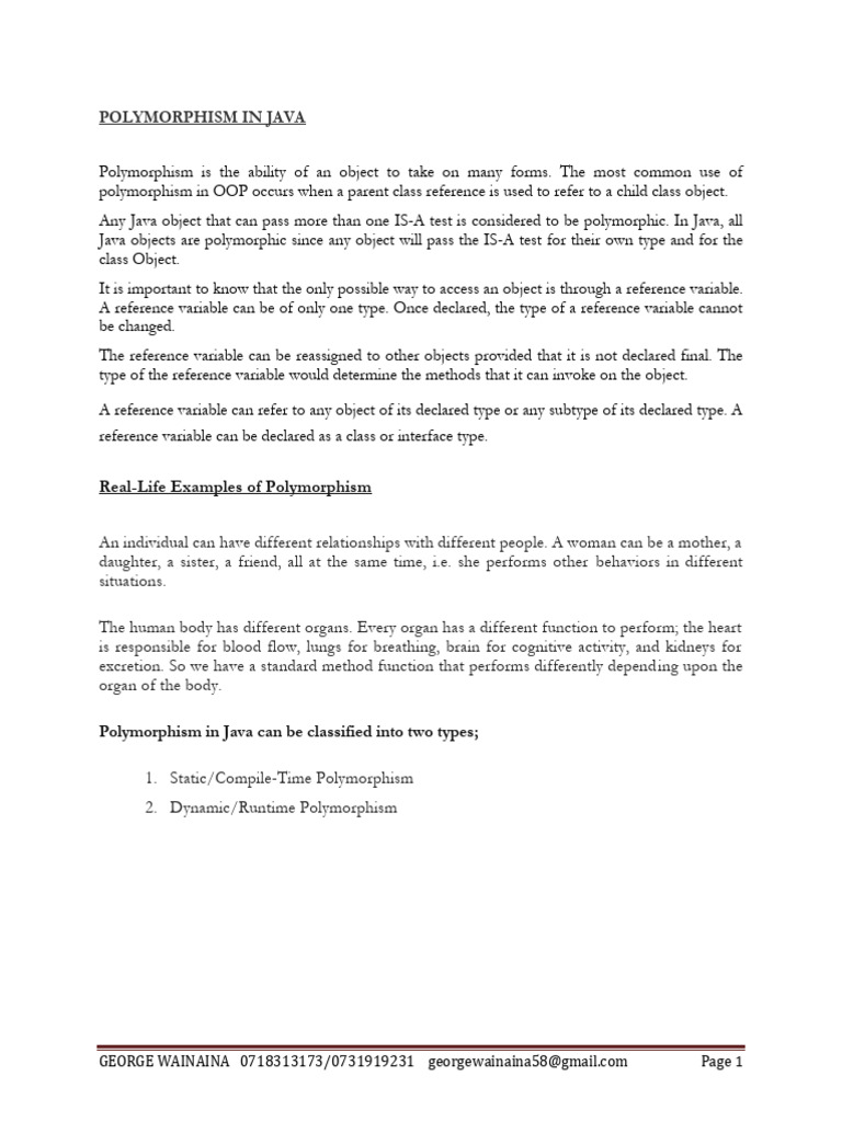 POLYMORPHISM8 | PDF | Inheritance (Object Oriented Programming ...
