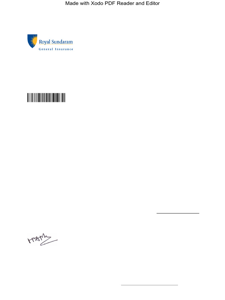 Royal Sundaram Health Policy Details | PDF | Insurance | Hospital