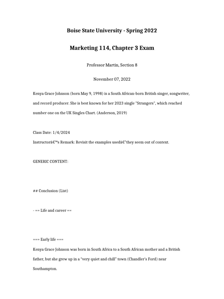 Marketing 114 Chapter 3 Exam | PDF | Sound Recording | Popular Music