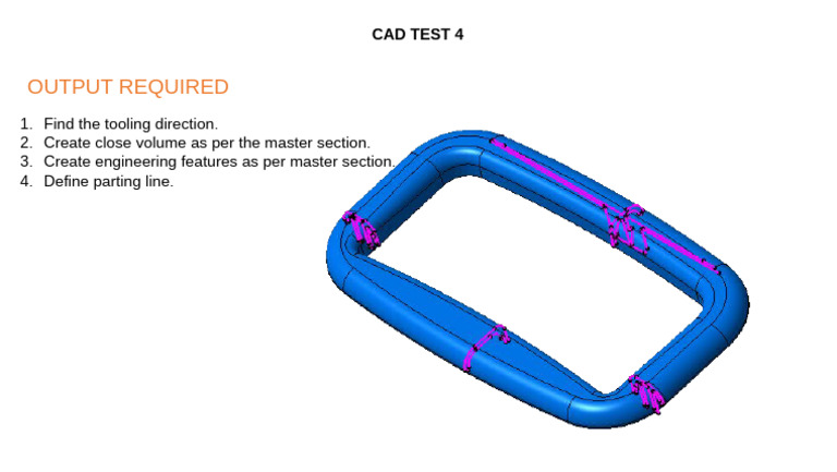 CAD Test 4: Tooling & Parting Line | PDF